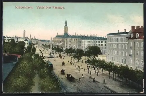 AK Kjobenhavn, Vesterbro Passage, Strassenbahn