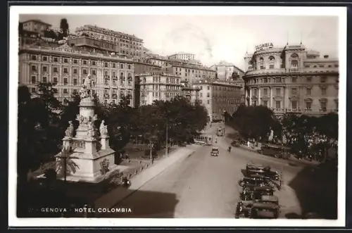 AK Genova, Piazza Acquaverde, Strassenbahn