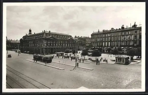 AK Bordeaux, Place Jean Jaurès, Strassenbahn