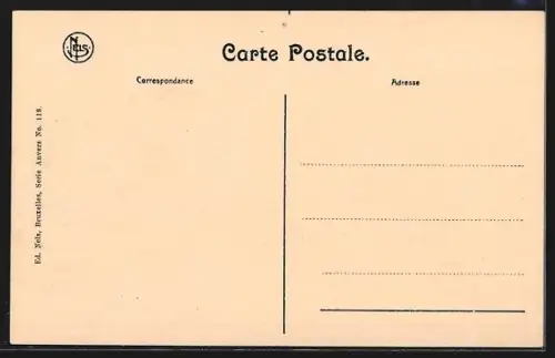 AK Anvers, Rue Leys, Strassenbahn