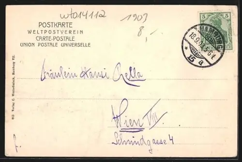 AK Hamburg-Neustadt, Jungfernstieg mit Alsterdamm