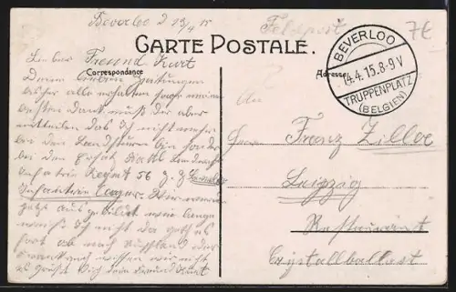 AK Camp de Beverloo, Literie militaire