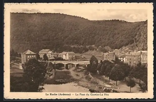 AK La Roche-en-Ardenne, Le Pont du Gravier-La Hez