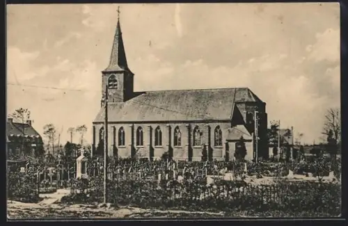 AK Jonkershove, Kirche mit Friedhof