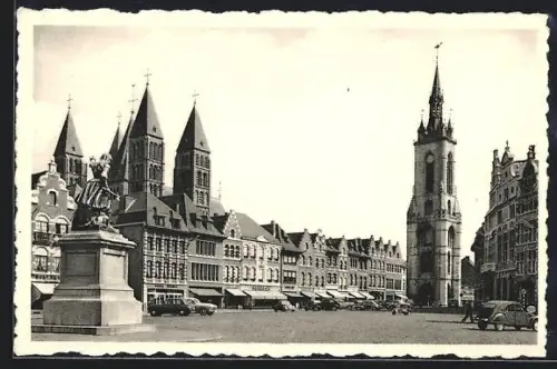AK Tournai, Grand` Place, Cathédrale et Beffroi