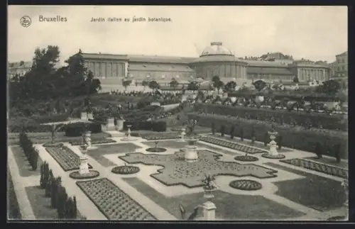 AK Bruxelles, Jardin Italien au jardin botanique