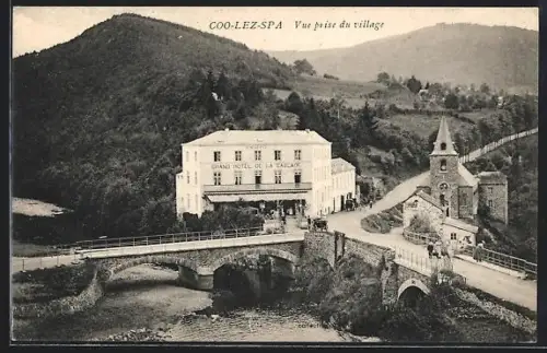 AK Coo-lez-Spa, Vue prise du village
