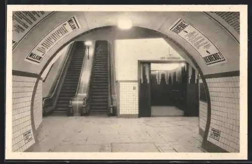 AK Anvers, Tunnel pour piétons sous l`Escaut