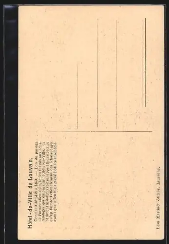 AK Louvain, Hôtel-de-Ville