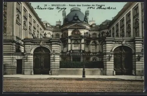 AK Bruxelles, Palais des Comtes de Flandre