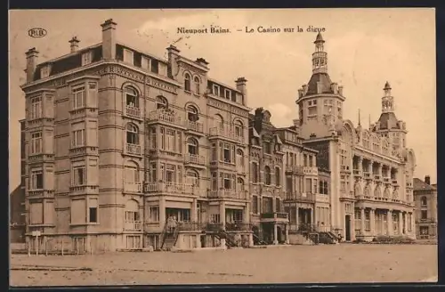 AK Nieuport Bains, Le Casino sur la digue