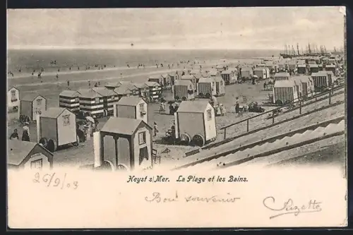 AK Heyst sur Mer, La Plage et les Bains