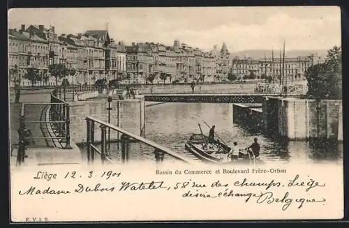 AK Liège, Bassin du Commerce et Boulevard Frère-Orban