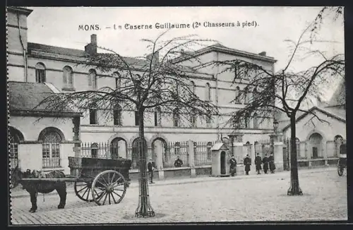 AK Mons, La Caserne Guillaume (2e Chasseurs à pied)