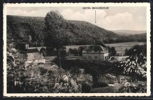 AK Neupont-Halma, Hotel-Restaurant Beauséjour chez le père Finet, L`Hotel, son garage, son jardin