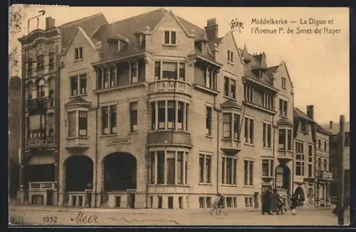 AK Middelkerke, La Digue et l`Avenue P. de Smet de Nayer