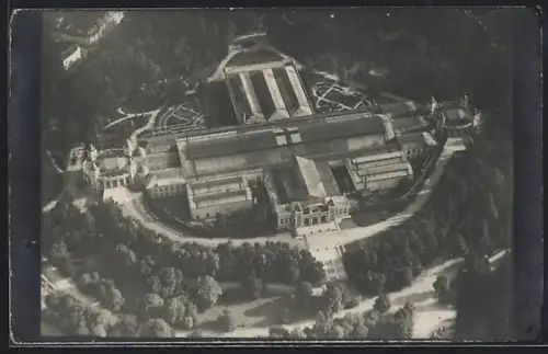 AK Gent, Festpalast vom Flugzeug aus gesehen