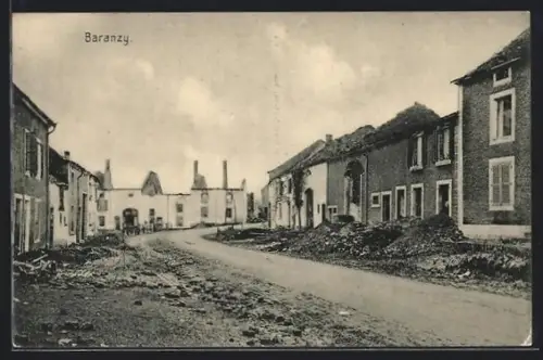 AK Baranzy, Zerstörte Strassenpartie