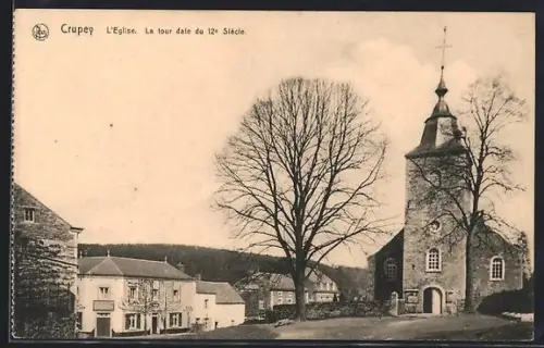 AK Crupey, L`Eglise, La tour date du 12e siècle