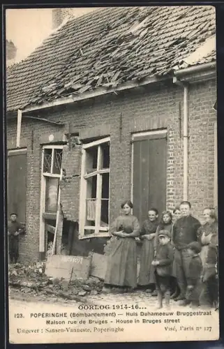 AK Poperinghe, Huis Duhameeuw Bruggestraat