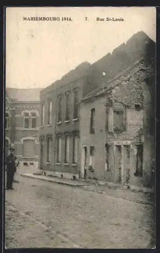 AK Mariembourg, Rue St. Louis 1914