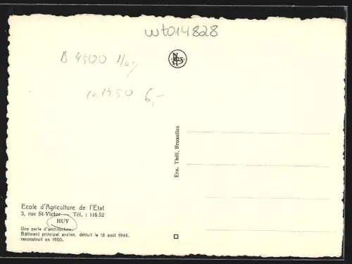 AK Huy, Ecole d`Agriculture de l`Etat, Rue St-Victor 3