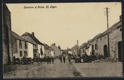 AK Saint-Léger /Arlon, Une Rue