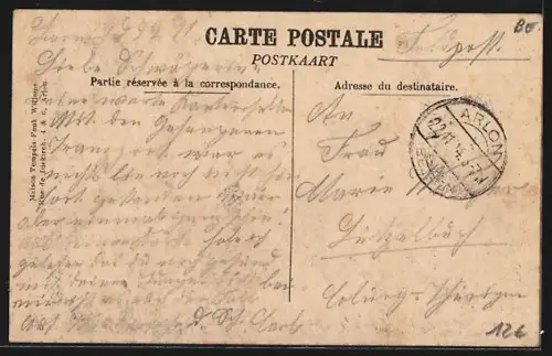 AK Saint-Léger /Arlon, Une Rue