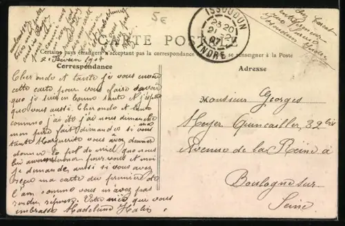 AK Issoudun, Château d`Eau, Boulevard des Champs-Élysées