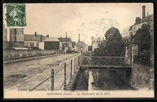 AK Issoudun /Indre, Le Boulevard de la Gare
