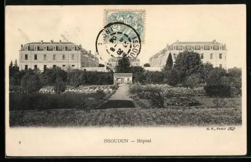 AK Issoudun, Hôpital et jardins environnants