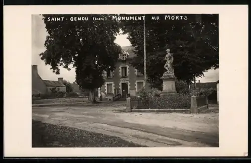 AK Saint-Genou /Indre, Monument aux Morts