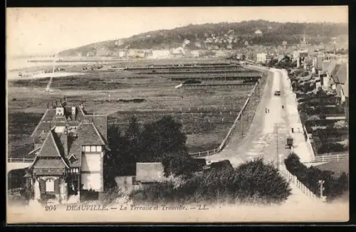 AK Deauville, La Terrasse et Trouville