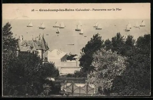 AK Grandcamp-les-Bains /Calvados, Panorama sur la Mer