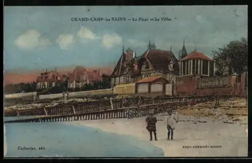 AK Grand-Camp-les-Bains, La Plage et les Villas