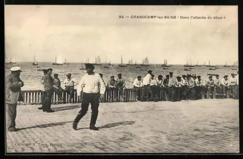 AK Grandcamp-les-Bains, Dans l`attente du départ