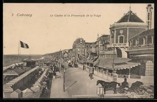 AK Cabourg, Le Casino et la Promenade de la Plage