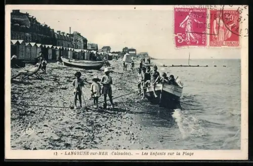 AK Langrune-sur-Mer /Calvados, Les enfants sur la plage