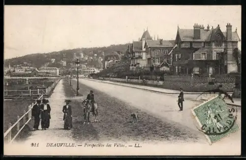 AK Deauville, Perspective des Villas