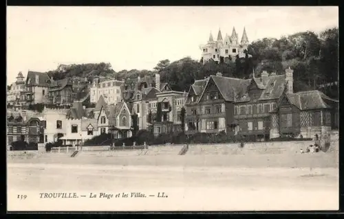 AK Trouville, La Plage et les Villas