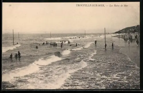 AK Trouville-sur-Mer, Les Bains de Mer