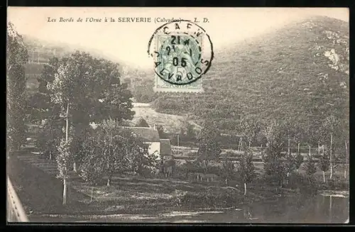 AK La Serverie /Calvados, Les Bords de l`Orne