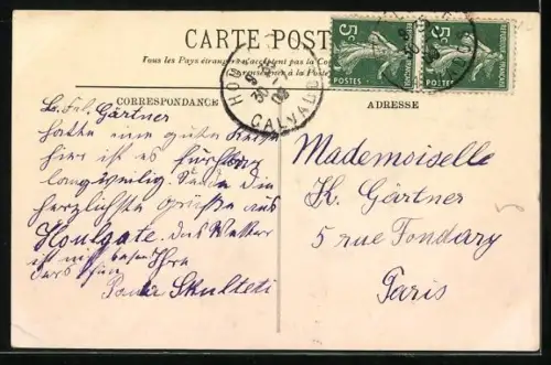 AK Houlgate, La Rue Baunière