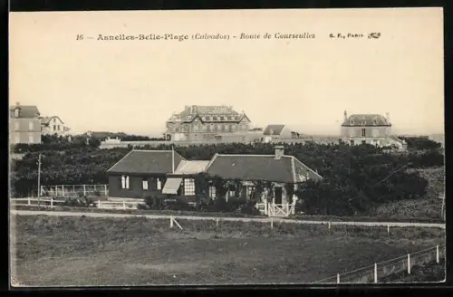 AK Asnelles-Belle-Plage /Calvados, Route de Courseulles