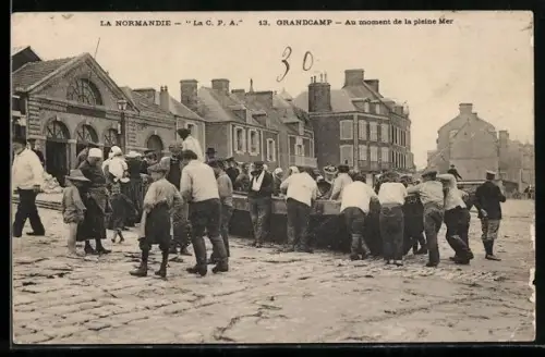 AK Grandcamp, Au moment de la pleine Mer