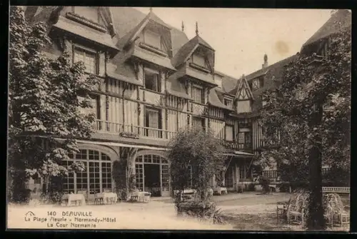 AK Deauville, La Plage Fleurie, Normandy-Hôtel, La Cour Normande