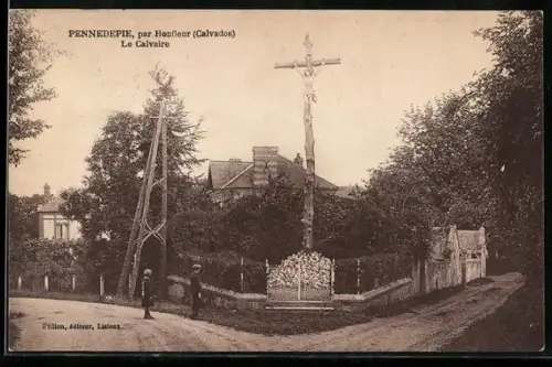 AK Pennedepie /Honfleur, Calvaire