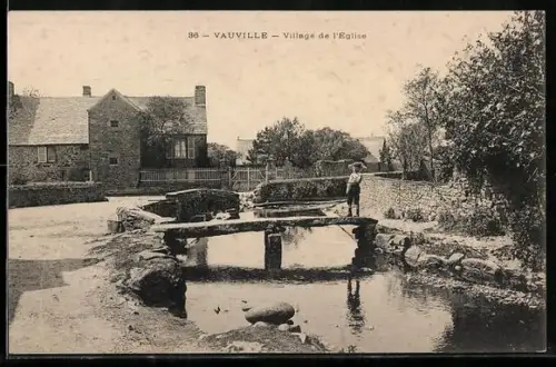 AK Vauville, Village de l`Église