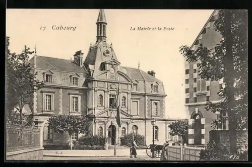 AK Cabourg, La Mairie et la Poste