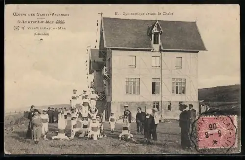 AK St-Laurent-sur-Mer, Gymnastique devant le Chalet